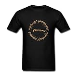 DanielRauda Men's The Lord of the Rings Logo Short Sleeve T Shirt Tee Black