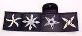 4pc Throwing Star Set & Case