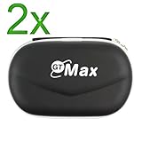 GTMax 2x Black Zipper Pouch Cover Case for Sony PSP Go