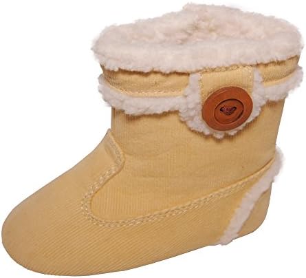 Conda Shoes Corduroy Baby Boots - Tan - US 6 - (12 -18 Months) - 5.25 Inches