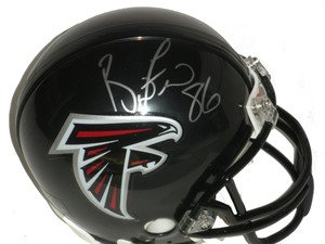 Brian Finneran Signed Atlanta Falcons Mini Helmet