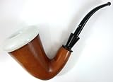 Collector's Choice Quality Briar Wax Berry Porcelain Calabash Sherlock Holmes Rohan Pipe New- Lz-293