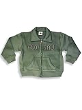 Dogwood - Toddler Boys Zip Front Collared Sweatshirt Jacket, Sage