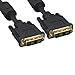 Kentek 10 feet FT DVI Digital 18+1 pin Single Link DVI-D Male to Male 28 AWG Gold Plated with EMI Ferrite Filters Cable Cord Black Monitor HDTV PC MAC TV LCD