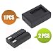 Battpit™ New 2x Digital Camera Battery + 1x Charger Replacement for Nikon CoolPix 5700 (800 mAh)