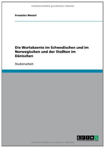 Die Wortakzente im Schwedischen und im Norwegischen und der Stoßton im Dänischen (German Edition)