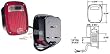 Truck-Lite Multi-Function Three Stud Bulb Replaceable Tail Light 4027