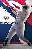 Minnesota Twins (Joe Mauer) Framed Sports Poster Print - 24 X 36