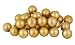 32ct Matte Gold Goddess Shatterproof Christmas Ball Ornaments 3.25" (80mm)