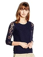 Springfield Camiseta Manga Larga (Azul Marino)