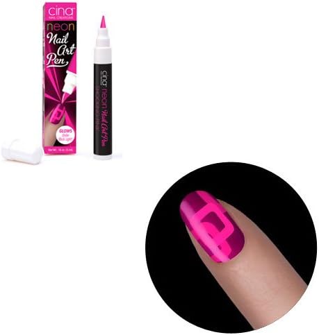 CinaPro Neon Nail Art Pen Shocking Pink