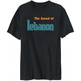 T-Shirt Mens Black   The sound of Lebanon   Countries Large