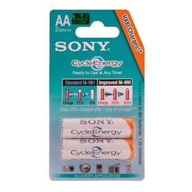 Sony 2x AA 2000mAh Cycle Energy Blue Blister Pack