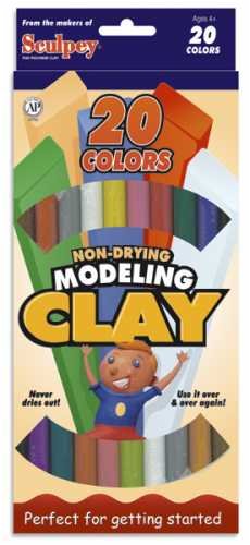 Childrens Toyshop  Toys : EZ SHAPE MODELING CLAY NON-DRYING 13 OUNCES-ASSORTED COLORS 20/PKG