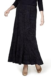 Per Una Floral Flocked Panelled Skirt