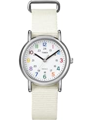 Timex Weekender Slip Through Mid Size - White