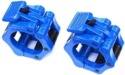 Quick Release Pair of Locking 2" Olympic Size Barbell Clamp Collar by Ironsmith Sports