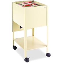 Safco Economy Mobile Tub File, Letter Size Putty