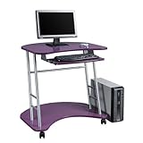 Plum Purple Mobile Computer Cart