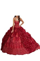 Girls 2015 Organza Lace Beaded Vintage Quinceanera Dress 