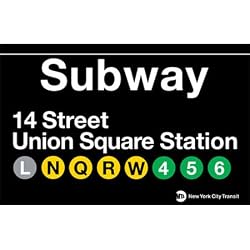 Union Square Metal Subway Sign