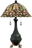 Corinne Rich Green Tiffany Table Lamp - QUZ-TF132T