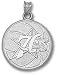 76ers Sterling Silver Basketball Pendant
