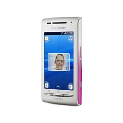 Sony Ericsson Xperia X8 Smartphone (7,6 cm (3 Zoll) Touchscreen, 3.2 MP Kamera, Android 2.1 OS, aGPS, WiFi, 3.5mm Klinkenstecker) wei�/pink, inkl. Zusatzcover in wei�