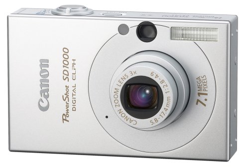 Canon PowerShot SD1000 7.1MP Digital Elph Camera with 3x Optical Zoom (Silver)