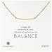 Dogeared Balance Curved Bar Necklace, 18