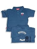 Wild Mango - Boys Short Sleeved Placket Shirt, Blue