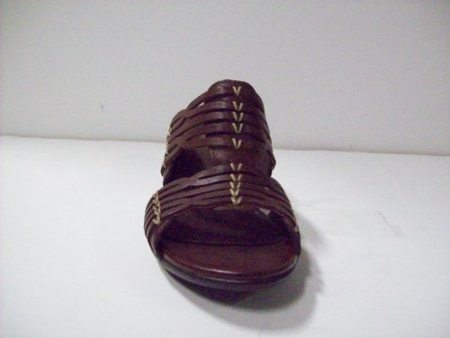 Clark's 'Bermuda Island' Leather Wedge Sandal (Brown)