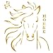 Horse Head Stencil - 9.5 x 10.5 inch (L) - Reusable Animal Farm Wall Kids Chinese Year of the Horse Stencils for Painting - Use on Paper Projects Walls Floors Fabric Furniture Glass Wood etc.