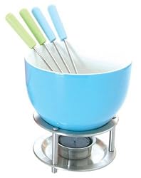 Orka Chocolate Fondue Set, Blue