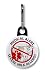 SEVERE MILK ALLERGY Medical Alert 1 inch Black Zipper Pull Charm