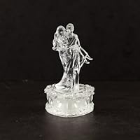 Iparty123 Romantic Couple LED Up Figurine Party Home Holiday Decorations Night Light Lighted Figurine Glass-like 1pc