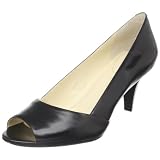 Calvin Klein Womens Parisa Kid Skin Peep-Toe Pump