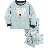 OSHKOSH(オシュコシュ) 2-ピース グローインザダーク ポーラー ベア パジャマ ブルー スリープウェア 12歳【並行輸入】