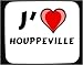 Electronics : J'aime Houppeville tapis de souris décoré