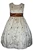 New Ivory & Chocolate Brown Embroidered Dress 4 (Sk 2700) New Ivory & Chocolate Brown Embroidered Dress 4 (Sk 2700)