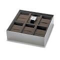 CUBE Uhrenbox 20 x 20 cm Edelstahl Philippi