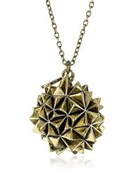House of Harlow 1960 Gold-Plated Crater Locket Necklace