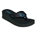 Teva Women's Mandalyn Wedge Flip Flop,Motif Black,8 M