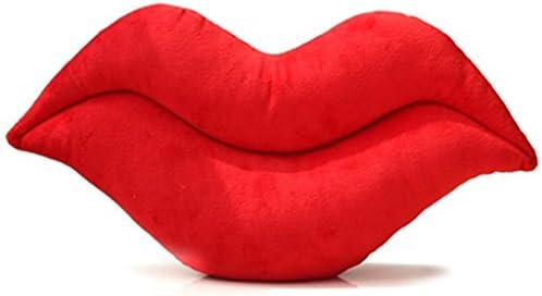 Hitaocity Sex Oi Emoji Smiley Emoticon Cushion Pillow Stuffed Plush Toy Doll (Red Lip)