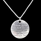 Dayna U Georgia Tech Yellow Jackets Sterling Silver Infinity Necklace