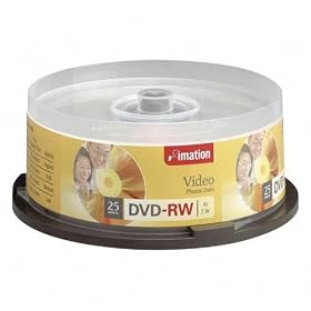 DVD RW, 4.7GB,4x, 25/Pack (IMN17346) Category: DVD Media