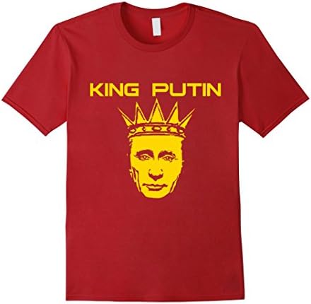 Men's Vladimir Putin Shirts: Russia King Putin Russian KGB T-shirt Large Cranberry
