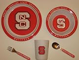 NORTH CAROLINA STATE WOLFPACK Team Logo 5 Piece Baby Child Dinner Set ( Sipping cup,... by Duckhouse