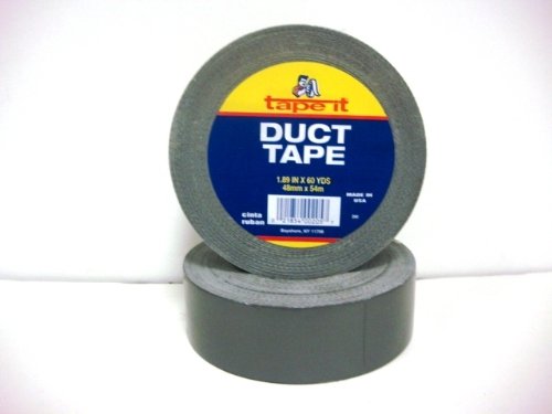 Tape it Silver Color Duct Tape 1.89 in x 60 Yards, 48mm x 55m. One Roll
