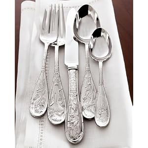 Ricci Silversmiths Japanese Bird FivePiece Place Setting